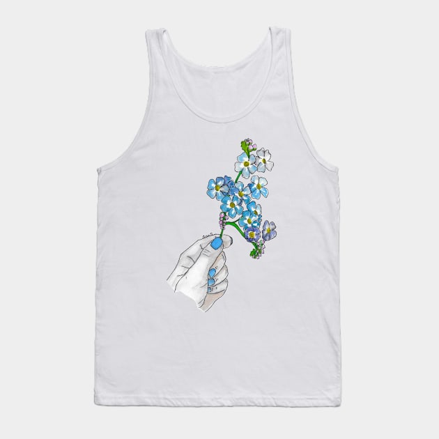 forget me not Tank Top by Aviva Bubis